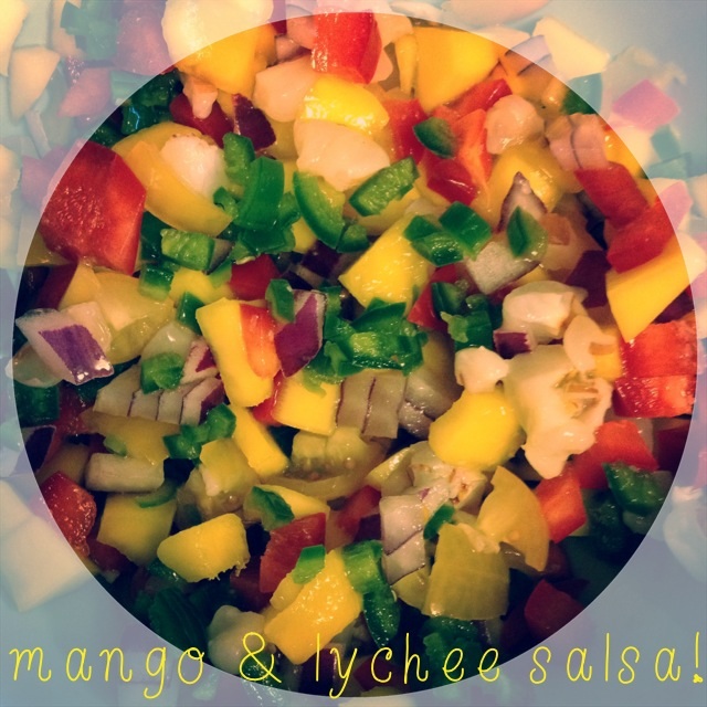 Mango & Lychee Salsa via Logical Harmony