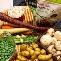 Gardein Beefless Tips Soup With Hard Apple Cider